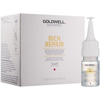 Goldwell Dualsenses Rich Repair intenzivní obnovující sérum pro suché a poškozené vlasy  12 x 18 ml