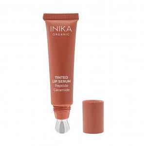 Inika Organic Tónované sérum na rty s peptidy a ceramidy Rosewood 10 ml