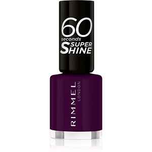 Rimmel 60 Seconds Super Shine lak na nehty odstín 345 Black Cherries 8 ml