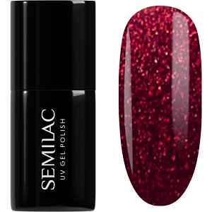 Semilac UV Hybrid Winter Wonderland gelový lak na nehty odstín 955 Holly Berry Red 7 ml
