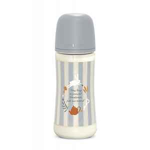 Suavinex Wonderland Kojenecká láhev průtok L 6m+ 360 ml 1 ks modrá