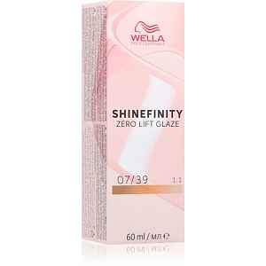 Wella Professionals Shinefinity Zero Lift Glaze demipermanentní barva na vlasy odstín 7/39 60 ml