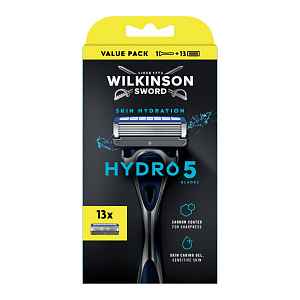 Wilkinson Hydro 5 Skin Hydratation XXXL holicí strojek + hlavice 13 ks