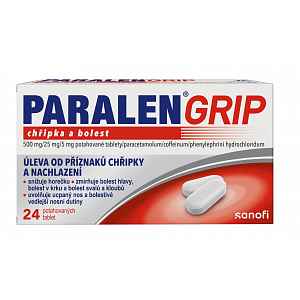 Paralen Grip Chřipka a bolest 24 potahovaných tablet