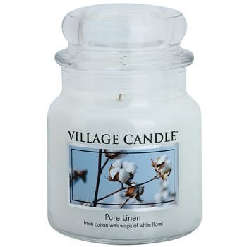Village Candle Pure Linen vonná svíčka 397 g střední