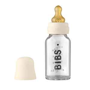 BIBS Lahev skleněná Baby Bottle 110 ml, Ivory