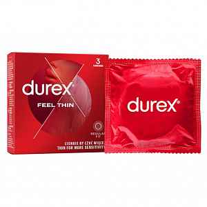 Durex Feel Thin Classic kondomy 3 ks