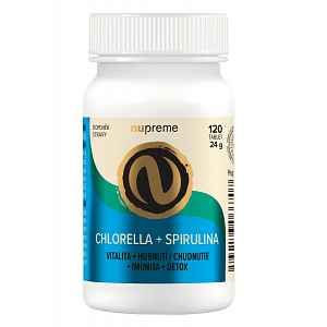 Chlorella + Spirulina Tbl.120 Nupreme