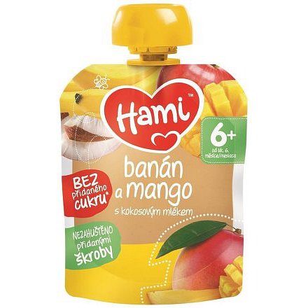 Hami příkrm OK Banán a mango s kokos. mlékem 90g
