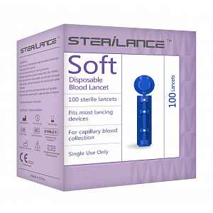 STERILANCE SOFT lancety pro glukometry Easygluco a GlucoLab 100 ks