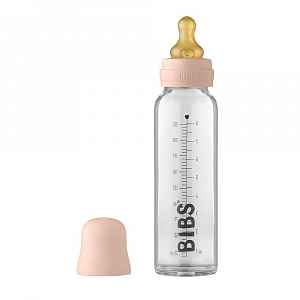 BIBS Lahev skleněná Baby Bottle 225 ml, Blush