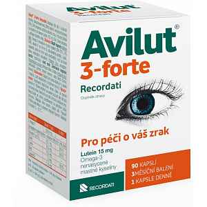 Avilut 3-forte Recordati 90 kapslí