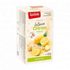 Apotheke Intense Citron a zázvor porcovaný čaj 20x2,5 g