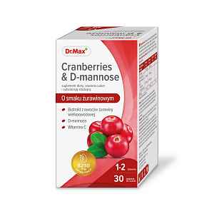 Dr. Max Cranberries & D-mannose 30 žvýkacích tablet