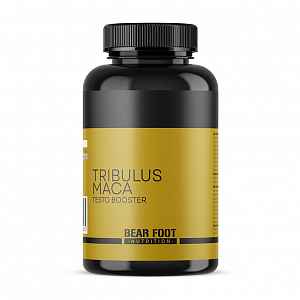 BEAR FOOT Tribulus Maca Testo Booster stimulant testosteronu 120 kapslí