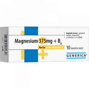 Magnesium 375mg+B6 forte Generica+Vit.C eff.tbl.10