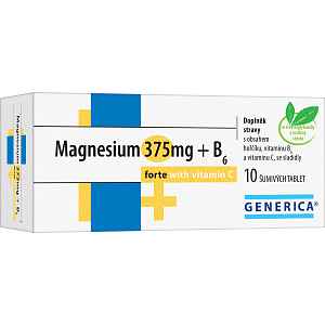 Magnesium 375mg+B6 forte Generica+Vit.C eff.tbl.10