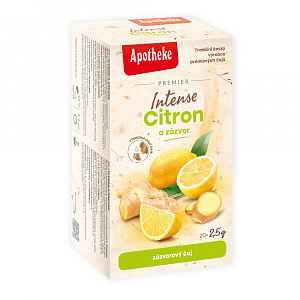 Apotheke Intense Citron a zázvor porcovaný čaj 20x2,5 g
