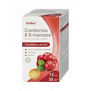 Dr. Max Cranberries & D-mannose 30 žvýkacích tablet