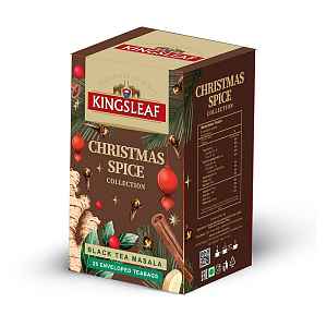 KINGSLEAF Xmas black masala černý čaj 20 sáčků