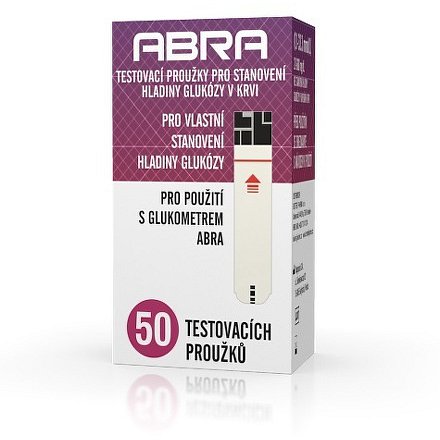 ABRA test.prouž.na stanov.hlad.glukózy v krvi 50ks