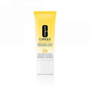 CLINIQUE UV Solution brightening + tinted SPF 50 tinted minerální opalovací krém na obličej 40 ml
