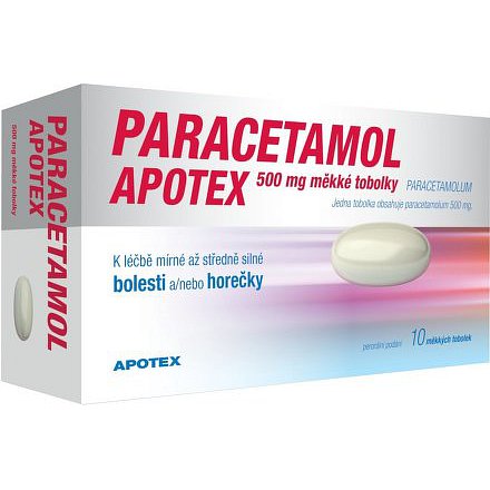 Paracetamol Apotex 500mg cps.mol.10