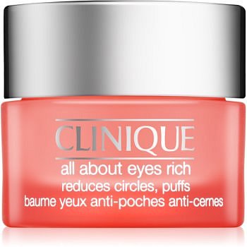 Clinique All About Eyes Rich hydratační oční krém proti otokům a tmavým kruhům  15 ml