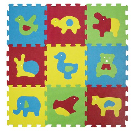 Puzzle pěnové 84x84 cm zvířátka Basic