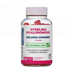 Alavis Maxima Kyselina hyaluronová gummies jahoda 60 žvýkacích tablet