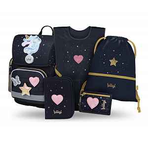 Baagl Školní set Ergo Unicorn Gold II