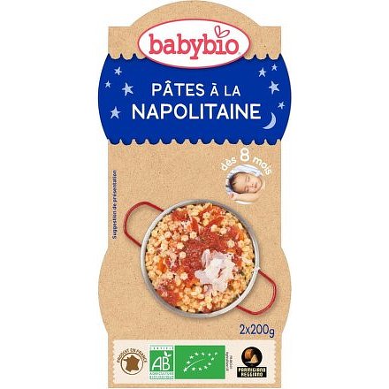 BABYBIO Neapolské těstoviny 2x200g