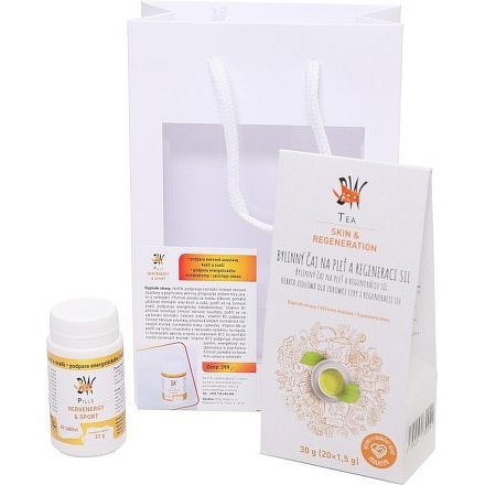 Body Wraps Dárkové balení Tea Skin&Regeneration + Pills NervEnergy&Sport