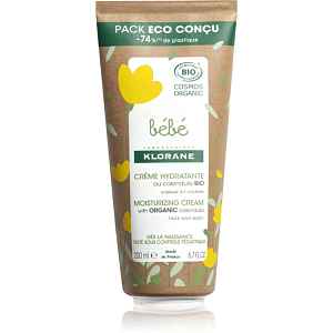 Klorane Bébé Calendula hydratační krém pro dětskou pokožku s BIO měsíčkem lékařským 200 ml