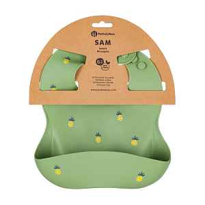 PETITE&MARS Bryndák silikonový Take&Match Sweet Pineaples 6m+