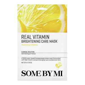Some By Mi Sada rozjasňujících pleťových masek Real Vitamin (Brightening Care Mask) 20 x 20 g