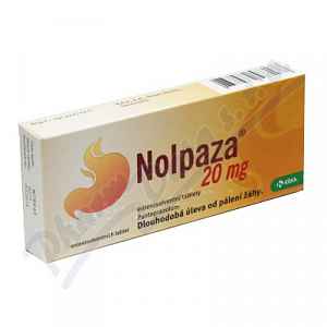 Nolpaza 20 mg perorální tablety Enterosolventní měkká 14 x 20 mg