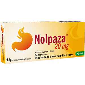 Nolpaza 20 mg perorální tablety Enterosolventní měkká 14 x 20 mg