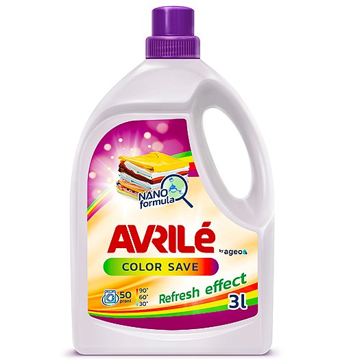 Avrilé Color Save prací gel na barevné prádlo, 50 praní 3 l