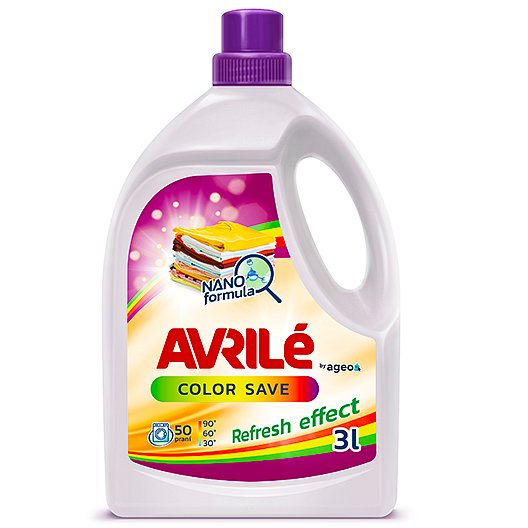 Avrilé Color Save prací gel na barevné prádlo, 50 praní 3 l