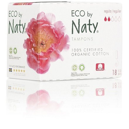 Dámské ECO tampóny Naty (18 ks) - regular