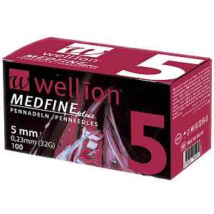 Wellion MEDFINE jehly inz.pera 0.23x5mm 32 G 100 ks