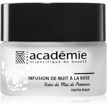 Academie Aromathérapie Night Infusion Rose Cream noční regenerační krém s bambuckým máslem a extraktem z růží 30 ml