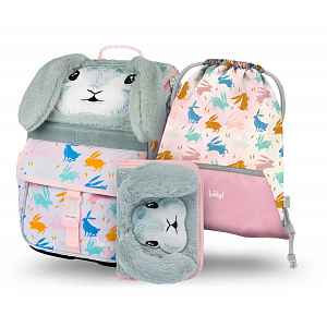 Baagl 3 SET Zippy Bunny: aktovka, penál, sáček
