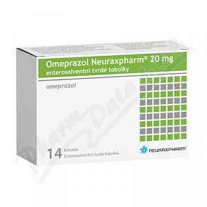 Omeprazol Neuraxpharm 20mg enterosolventní tvrdé tobolky 14