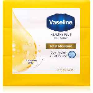 Vaseline Total Moisture Bar Soap sada tuhých mýdel 3x75 g