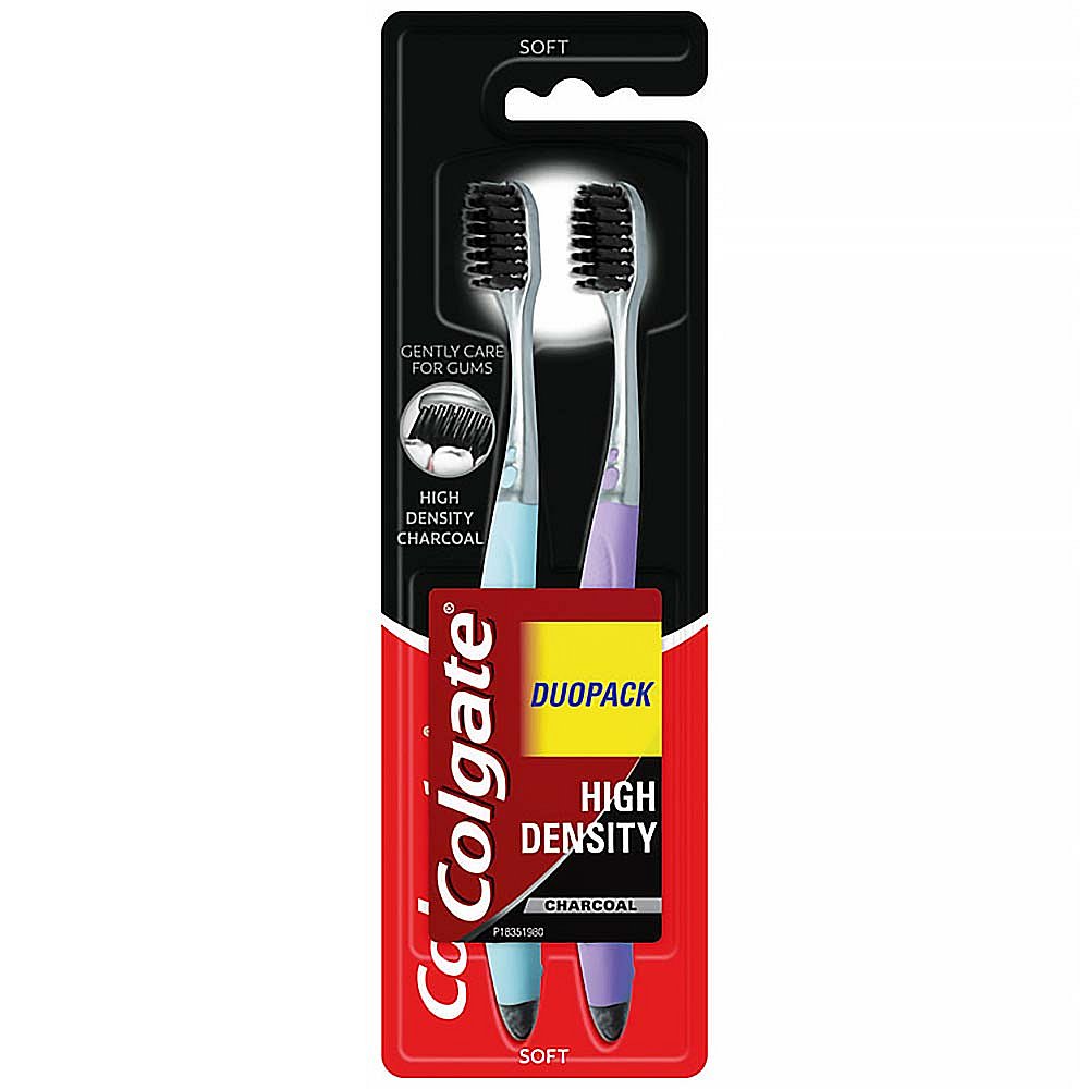 COLGATE High Density Charcoal zubní kartáček 1 + 1