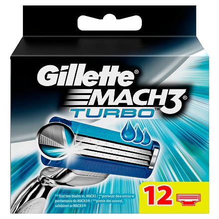 Gillette Mach3 Turbo náhradní hlavice 12ks