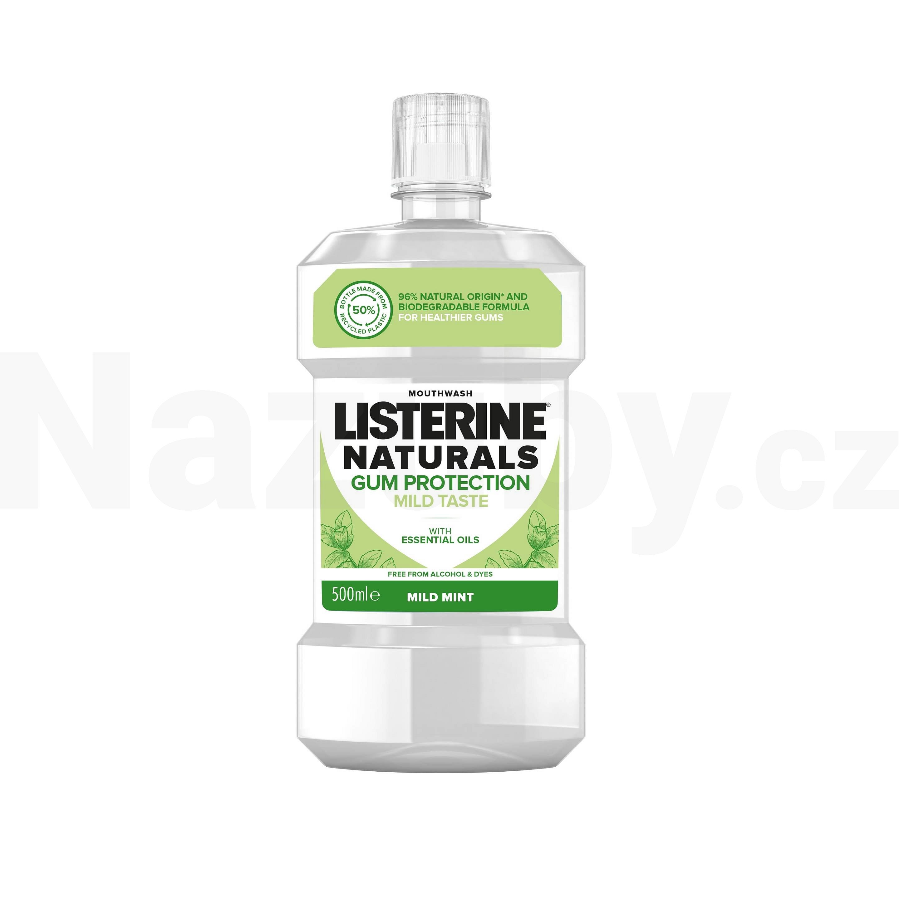 Listerine Naturals Gum Protection Mild Taste ústní voda 500 ml