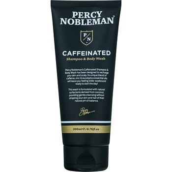 Percy Nobleman Hair kofeinový šampon pro muže na tělo a vlasy 200 ml
